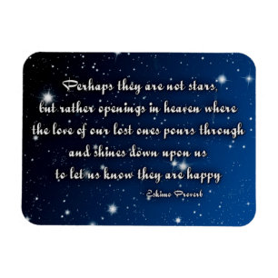 Sympathy card Eskimo proverb - stars Magnet