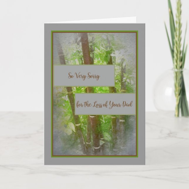 Sympathy Card for a Dad (Front)