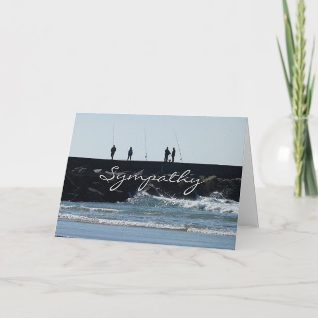 Sympathy Card for a Friend Who Loved to Fish (Front)