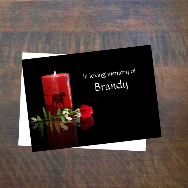 Sympathy Card for Dog With Custom Name (Creator Uploaded)