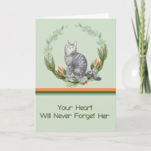 Sympathy Card for Female Tabby Cat