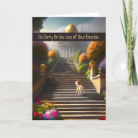 Sympathy Card for French Bulldog Gates of Heaven
