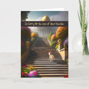 Sympathy Card for French Bulldog Gates of Heaven