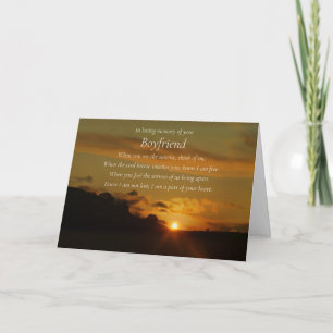 Sympathy Card for Loss of Boyfriend Spiritual Poem