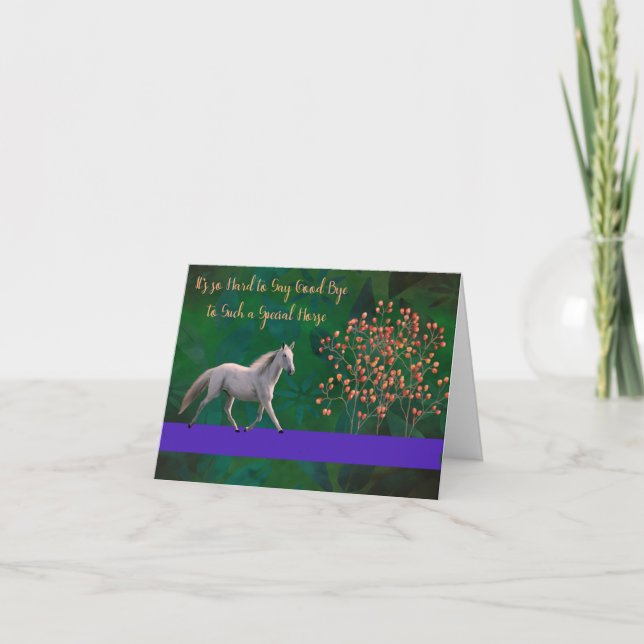 Sympathy Card for Loss of Horse (Front)