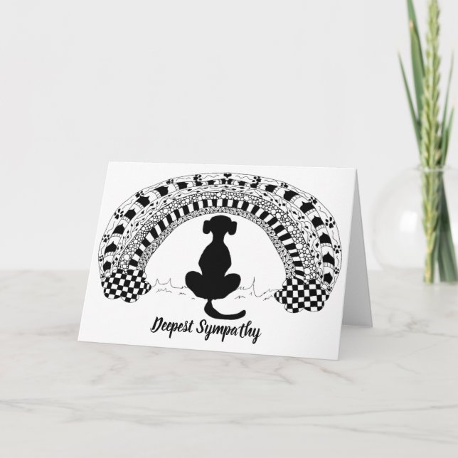 Sympathy card for loss of pet (Front)