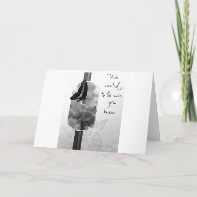 SYMPATHY CARD FOR SOMEONE SPECIAL IN YOUR LIFE (Front)