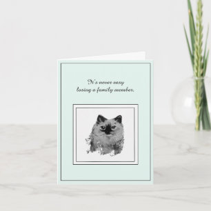 Sympathy Card for the Loss of a  Ragdoll Cat
