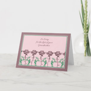Sympathy Card for your Grandmother with Roses