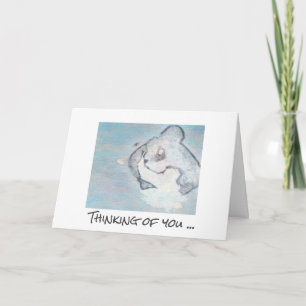 Sympathy card - Forever with you (cat)