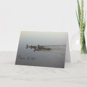 Sympathy Card Inspirational Peaceful Ducks Ripples