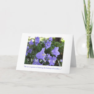 Sympathy Card, Peonies and Columbine in the Rain Card