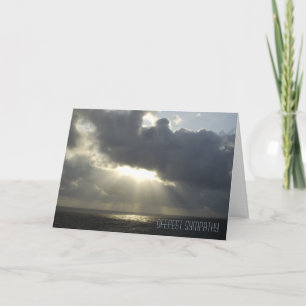 Sympathy Card – Sunlight Through Clouds