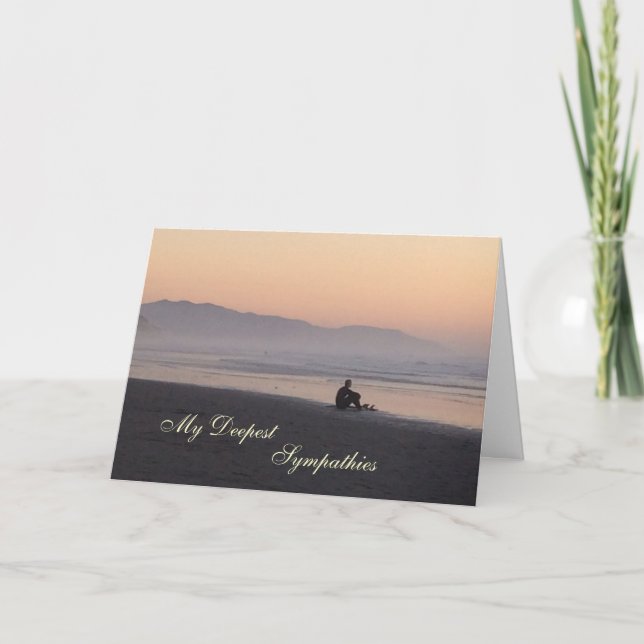 Sympathy card: Surfer Card (Front)