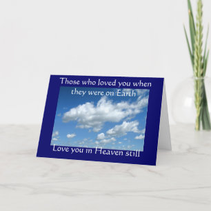 Sympathy card: (Those who loved you) Card