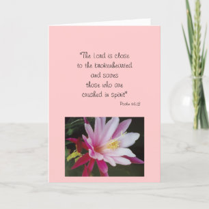 SYMPATHY CARD W/ PSALM 34:18