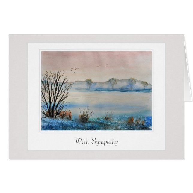 Sympathy Card with a caring verse (Front Horizontal)