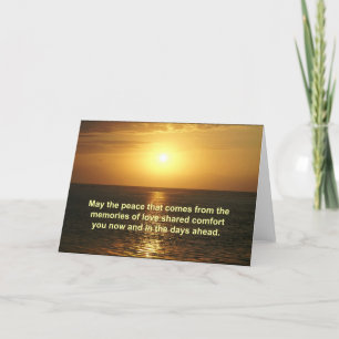 Sympathy Card - with inspirational text
