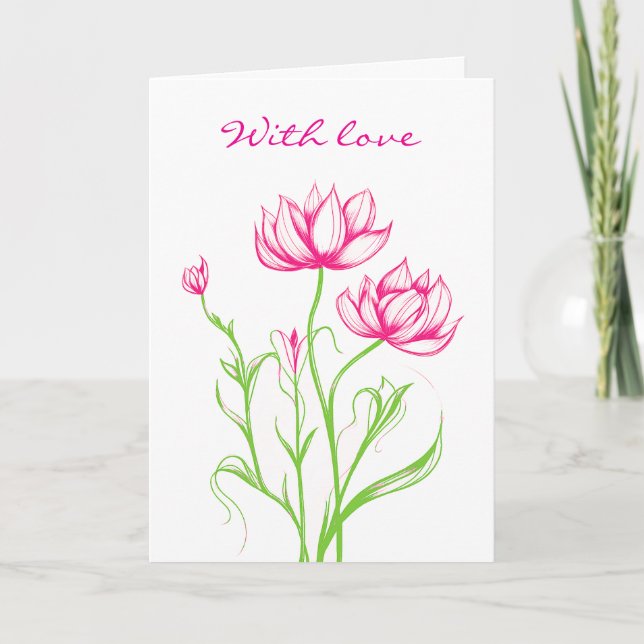 Sympathy Card With Love (Front)