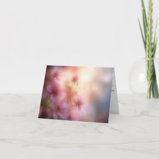 Sympathy Card with prayer and floral design