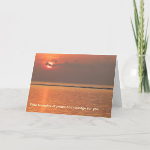 Sympathy Card - with thoughts of peace