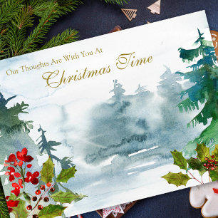 Sympathy Cards Christmas   Christmas Woodlands