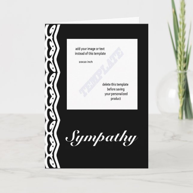 Sympathy cards template (Front)
