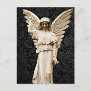 sympathy cemetery memorial Grief Gothic Angel Postcard