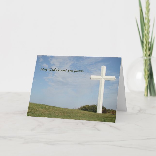 Sympathy Christian Card, customizable Card (Front)