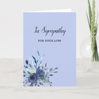 Sympathy Condolences Family Friends Loss Sorry Card