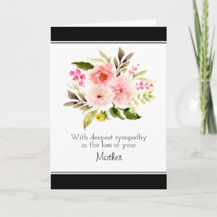Sympathy Condolences for Mother or Anyone Greeting Card