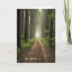 Sympathy Dirt Road In Forest Card