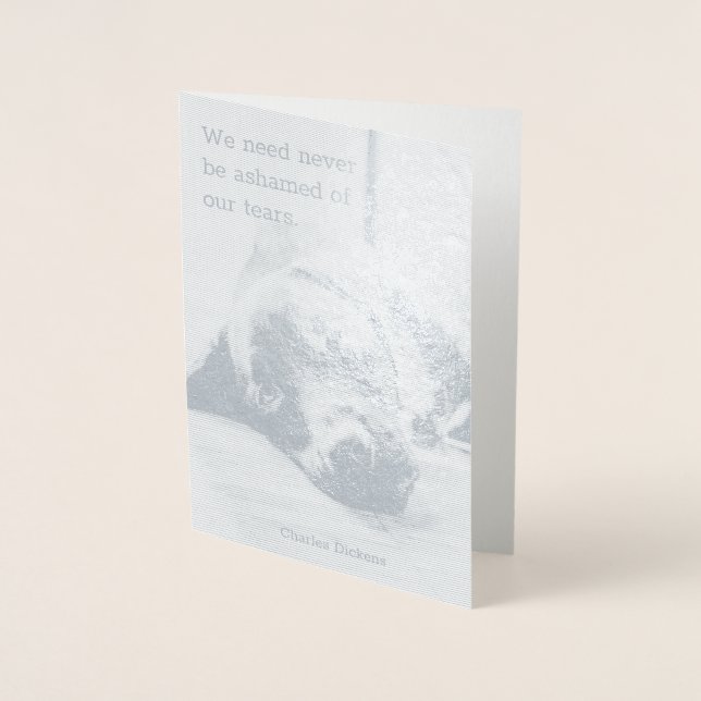 Sympathy Dog Foil Card (Front)