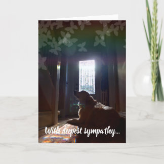 Sympathy, dog, pet loss, rainbow bridge card