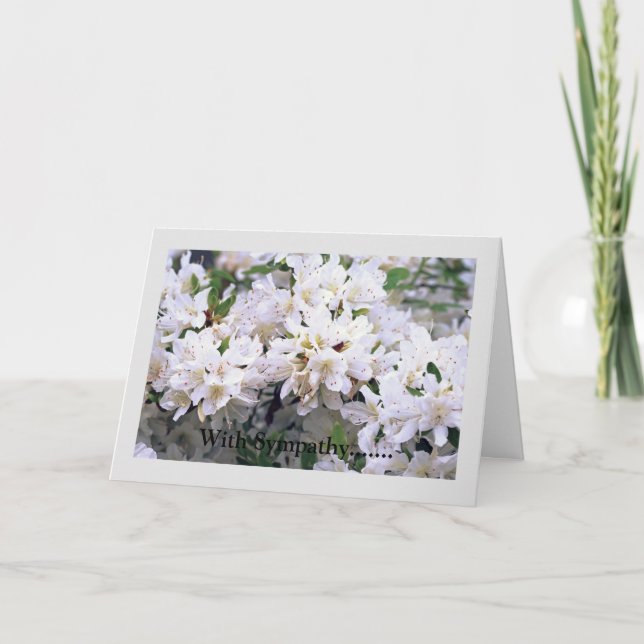 Sympathy Folded Greeting Card (Front)