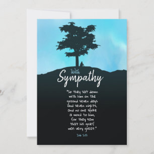 Sympathy for Grief too Great for Words Card
