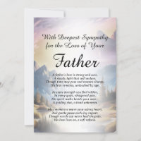 Sympathy for Loss of a Father