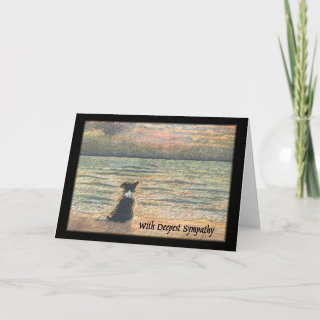 Sympathy for loss of dog card (Front)