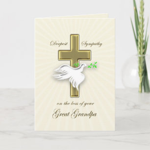 Sympathy for loss of greatgrandpa card