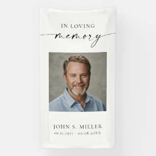 Sympathy Funeral Photo Memorial Sign