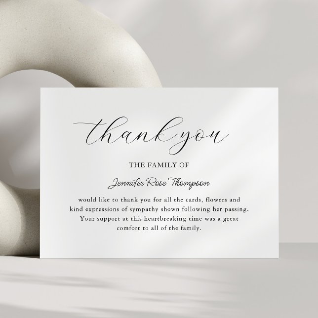 Sympathy Funeral Thank You Cards (Creator Uploaded)