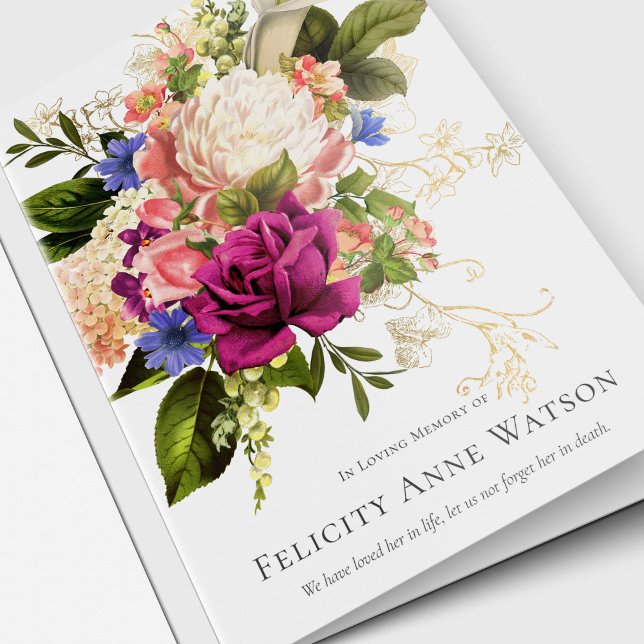 Sympathy Funeral Thank You Cards Floral Bouquet (Sympathy Funeral Thank You Cards Floral Bouquet)