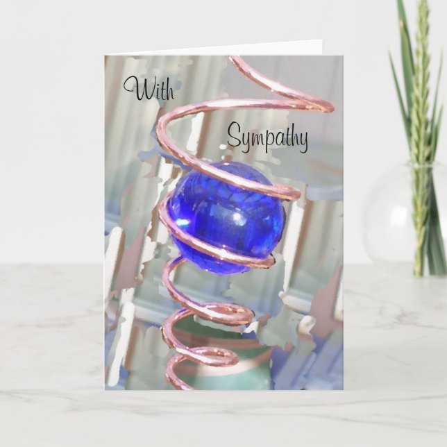 Sympathy Gazing Ball Card (Front)