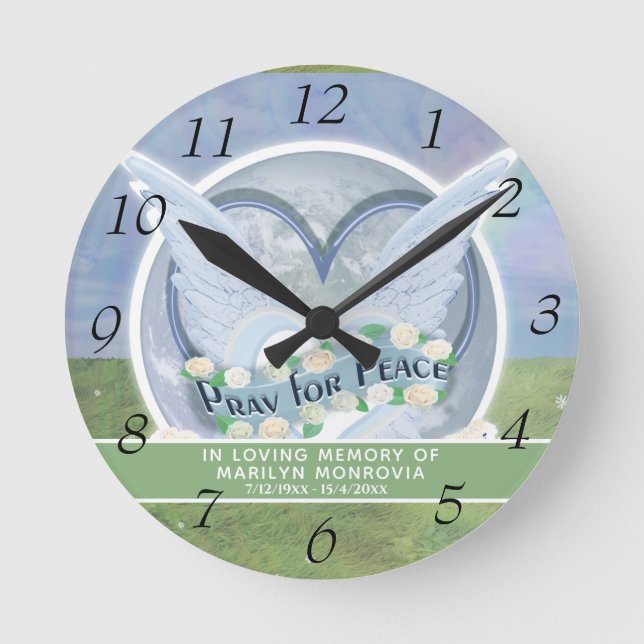 Sympathy Gift  Round Clock (Front)