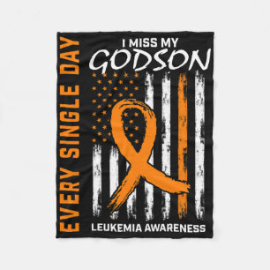 Sympathy Gifts For Loss Of Godson Leukaemia Awaren Fleece Blanket