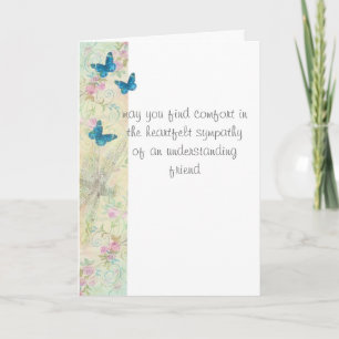 sympathy heartfelt custom message ethereal art card