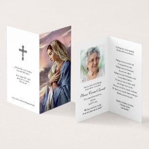 Sympathy Holy Cards Mary   Holy Mother