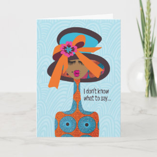 Sympathy - I don't know what to say... Thank You Card