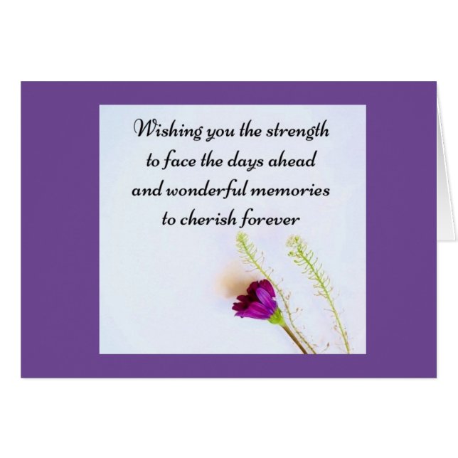 SYMPATHY IN THE LOSS OF A LOVED ONE (Front Horizontal)