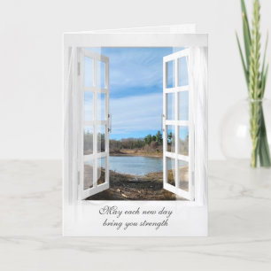 Sympathy Lake View Window Card